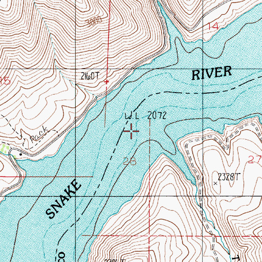 Topographic Map of Trail Creek, ID