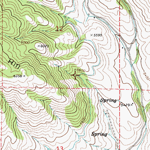 Topographic Map of Treasureton Canal, ID