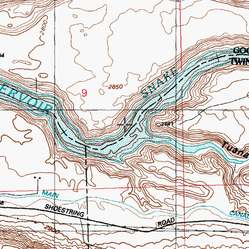 Topographic Map of Tuana Gulch, ID