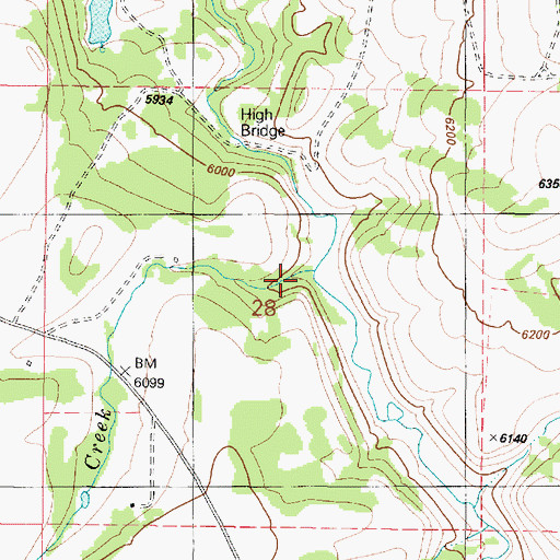 Topographic Map of Twin Creek, ID