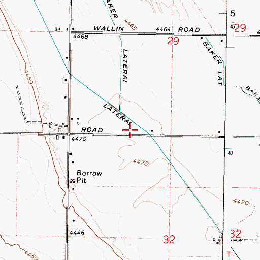 Topographic Map of Tyhee Lateral, ID