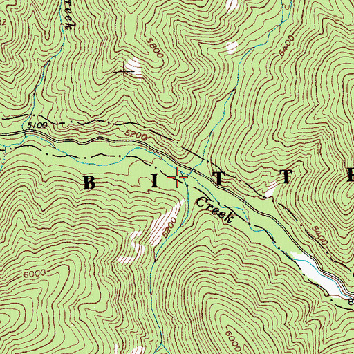 Topographic Map of Vance Creek, ID