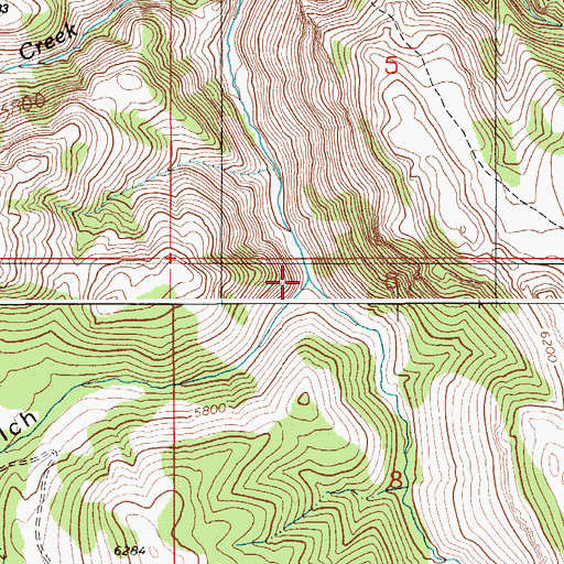 Topographic Map of Vulcan Gulch, ID