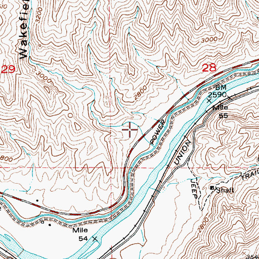 Topographic Map of Wakefield Gulch, ID