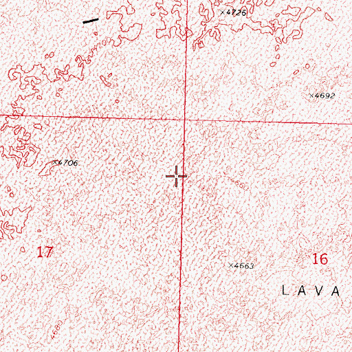 Topographic Map of Wapi Flow, ID