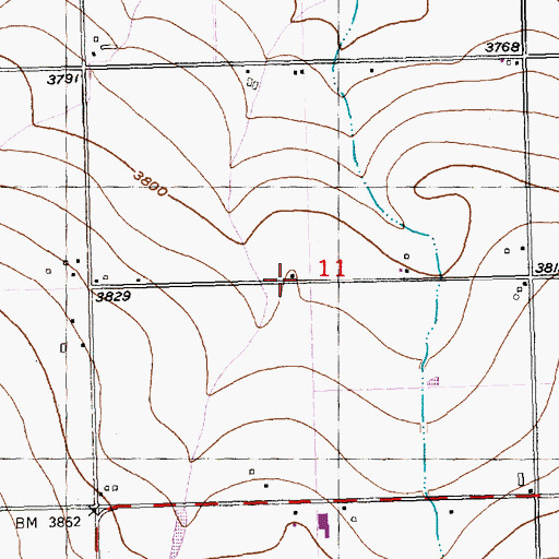 Topographic Map of Washington School, ID