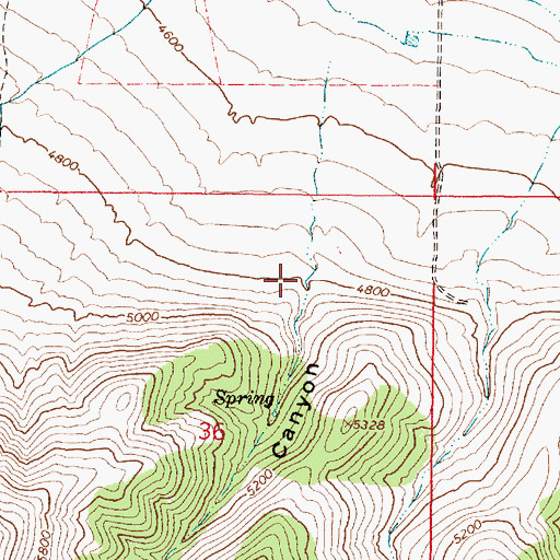 Topographic Map of Water Canyon, ID