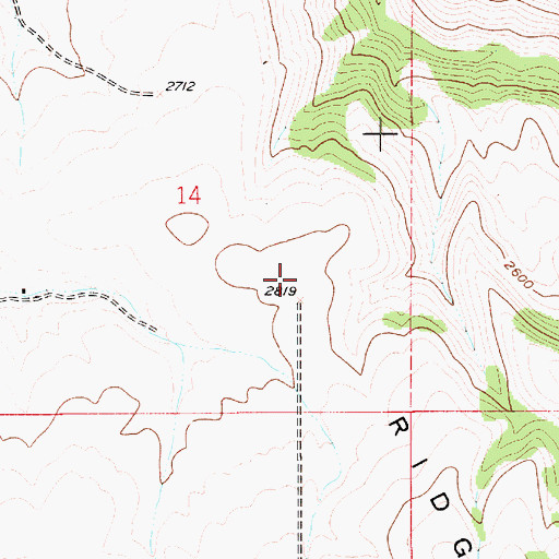 Topographic Map of Webb Ridge, ID