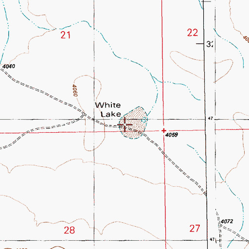 Topographic Map of White Lake, ID