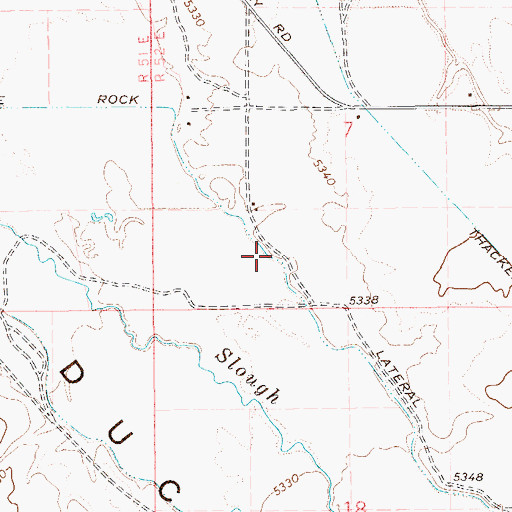 Topographic Map of White Rock Lateral, NV