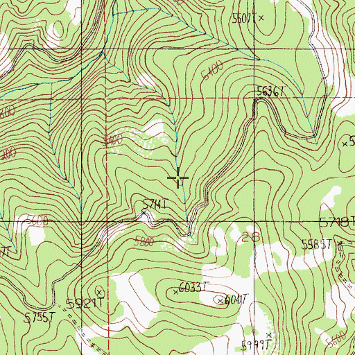 Topographic Map of Wilson Mountain Trail, ID