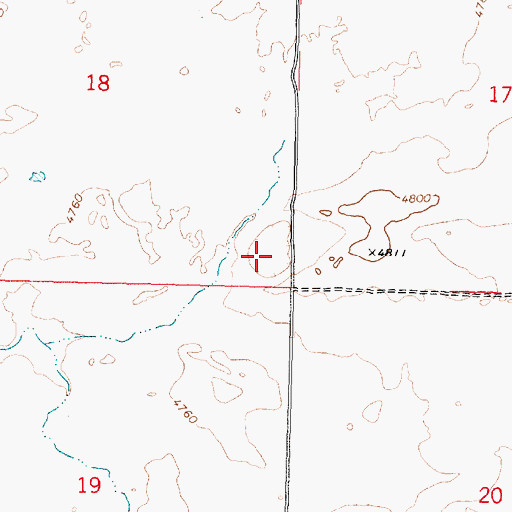 Topographic Map of Winters Blowout, ID