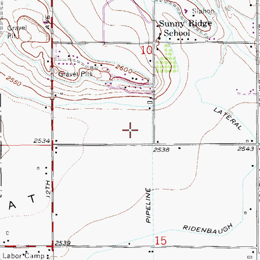 Topographic Map of 12th Ave Drain, ID