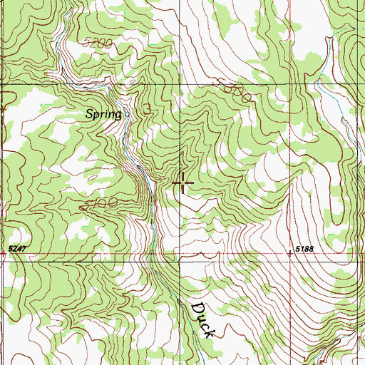 Topographic Map of East Goose Creek Pond, ID