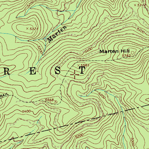 Topographic Map of Clearwater National Forest, ID