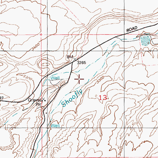 Topographic Map of Purjue Canyon, ID