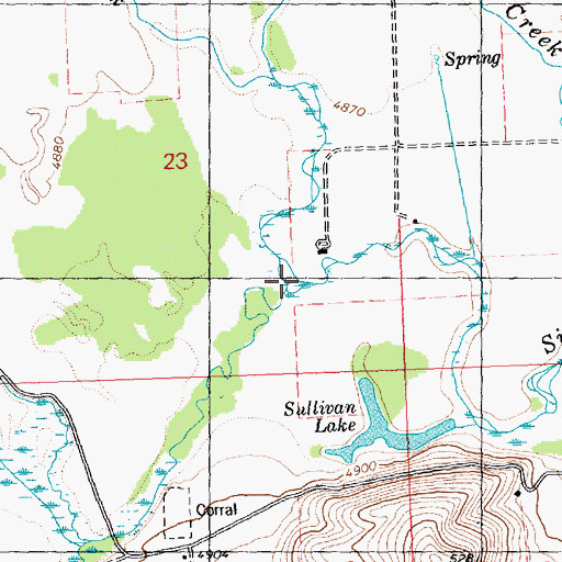 Topographic Map of Stalker Creek, ID