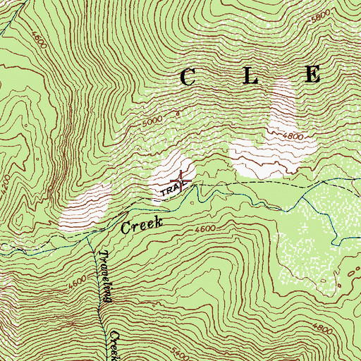 Topographic Map of Boulder Pass, ID