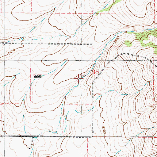 Topographic Map of Tolman Canyon, ID