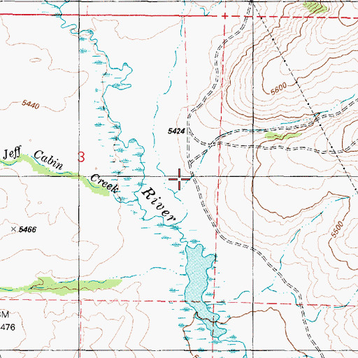Topographic Map of Rocky Canyon, ID