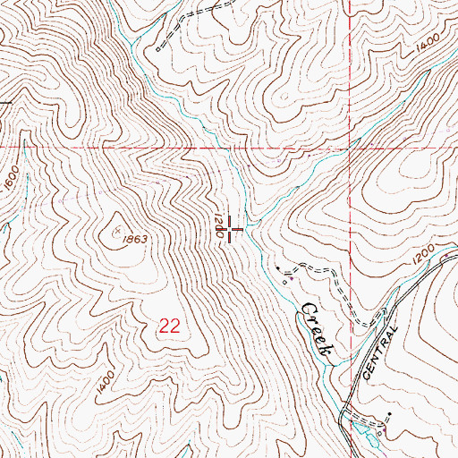 Topographic Map of McGuire Creek, ID