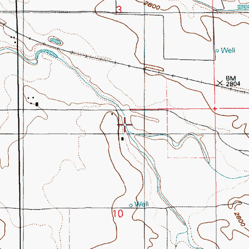 Topographic Map of Sand Creek, ID