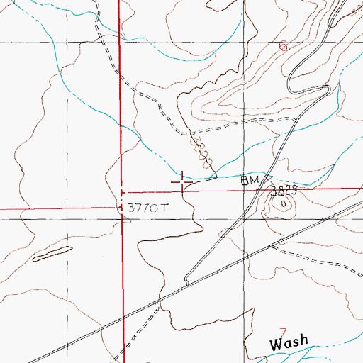 Topographic Map of Deadman Canyon, AZ