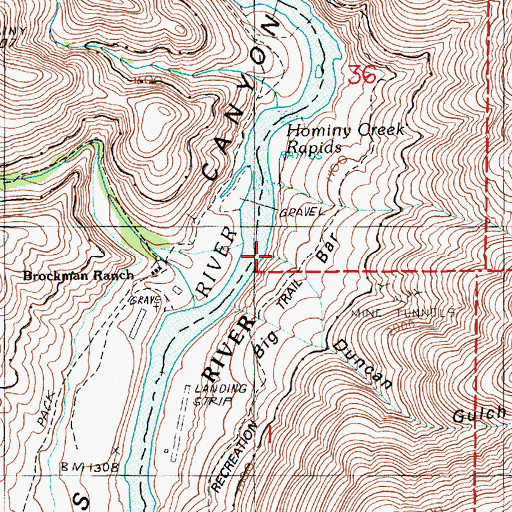 Topographic Map of Duncan Gulch, ID
