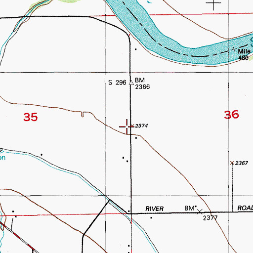 Topographic Map of Birch Creek School (historical), ID