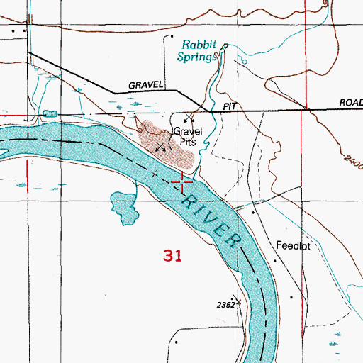 Topographic Map of Corder Creek, ID