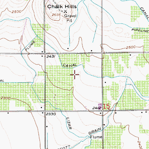 Topographic Map of Deer Flat Low Line Canal, ID