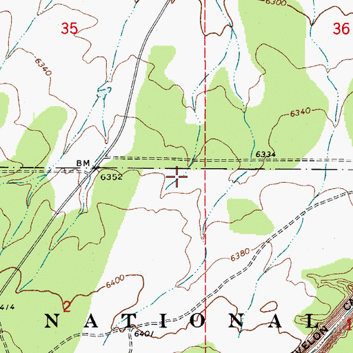 Topographic Map of Babbitt Water Catchment, AZ