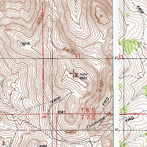 Topographic Map of Toy Mountain, ID