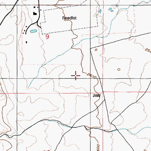 Topographic Map of Beck Ditch (historical), ID