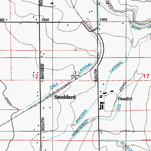 Topographic Map of Call Lateral, ID
