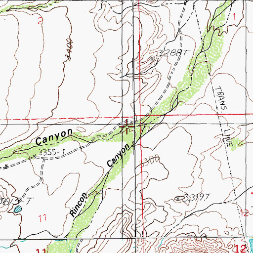Topographic Map of Deadman Canyon, AZ