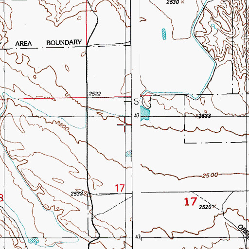 Topographic Map of Oregon Trail - South Alternate, ID