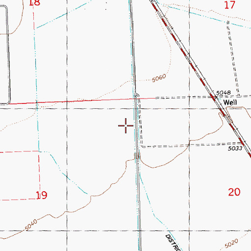 Topographic Map of Canal Number 45, ID