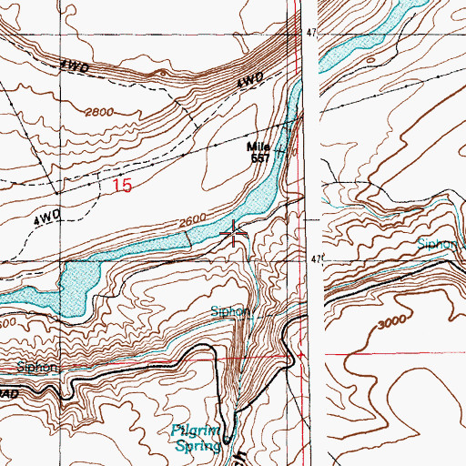Topographic Map of Big Pilgrim Gulch, ID