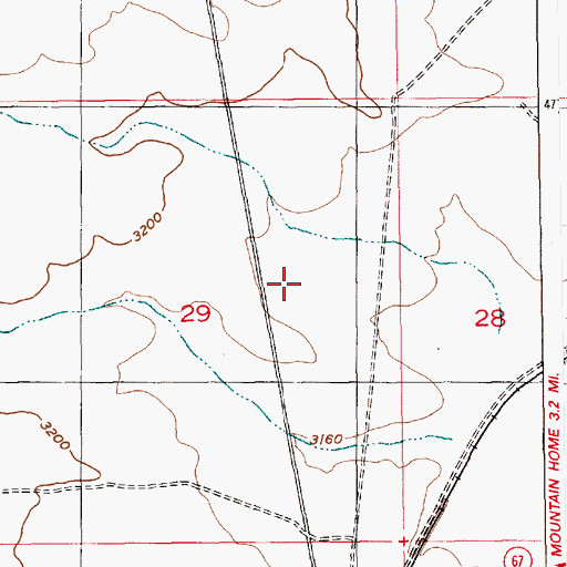 Topographic Map of Old Lamberton Canal (historical), ID