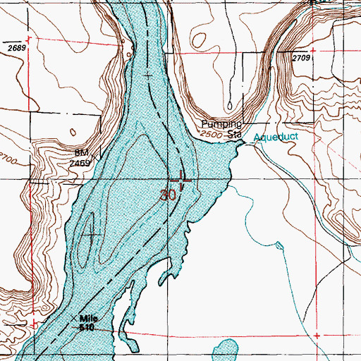 Topographic Map of Rattlesnake Creek, ID