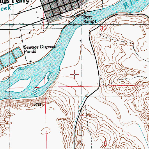 Topographic Map of Rosevear Gulch, ID