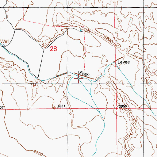 Topographic Map of Sugar Creek, ID