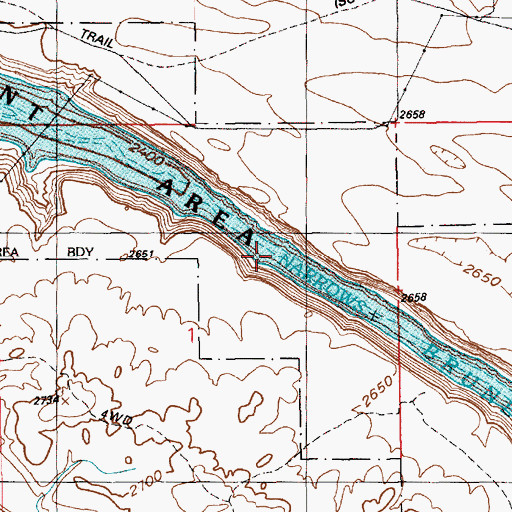Topographic Map of Narrows, ID