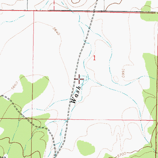 Topographic Map of Big Freeman Tank, AZ