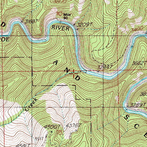 Topographic Map of Aconite Creek, ID
