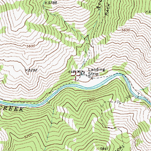 Topographic Map of Acorn Creek, ID