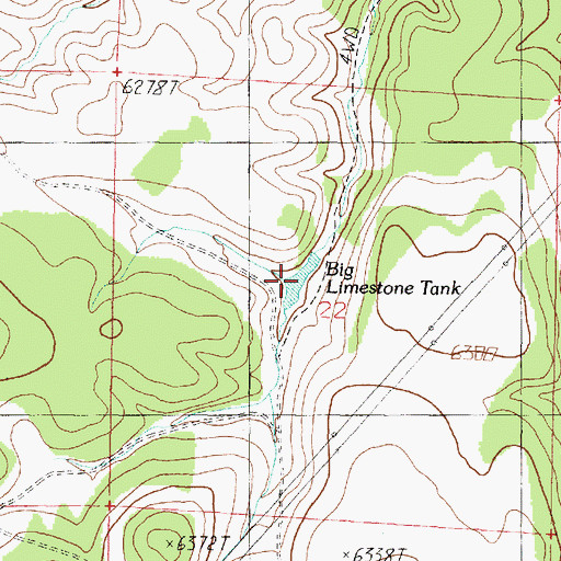Topographic Map of Big Limestone Tank, AZ