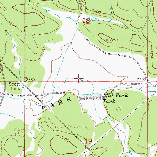 Topographic Map of Bill Tank, AZ