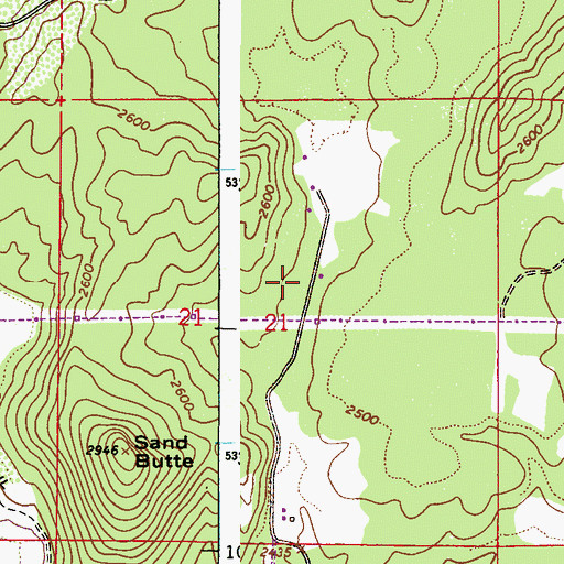 Topographic Map of Albeni Cove, ID